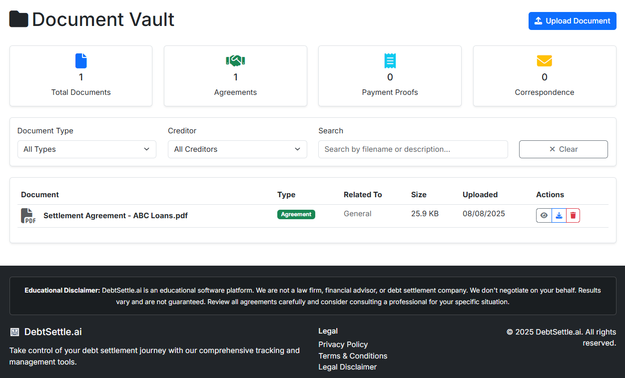 Secure Document Vault